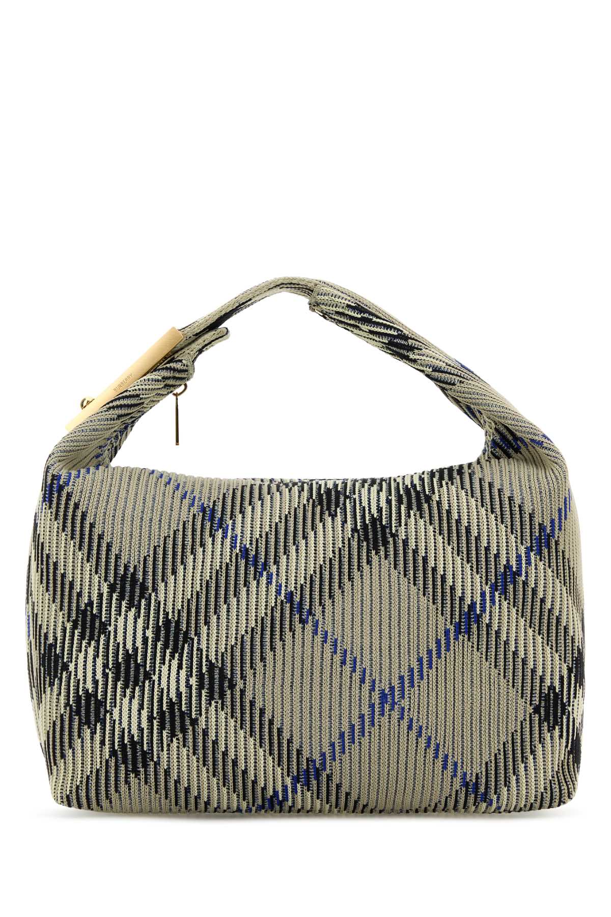Embroidered Nylon Medium Peg Handbag Lichen Borse A Mano