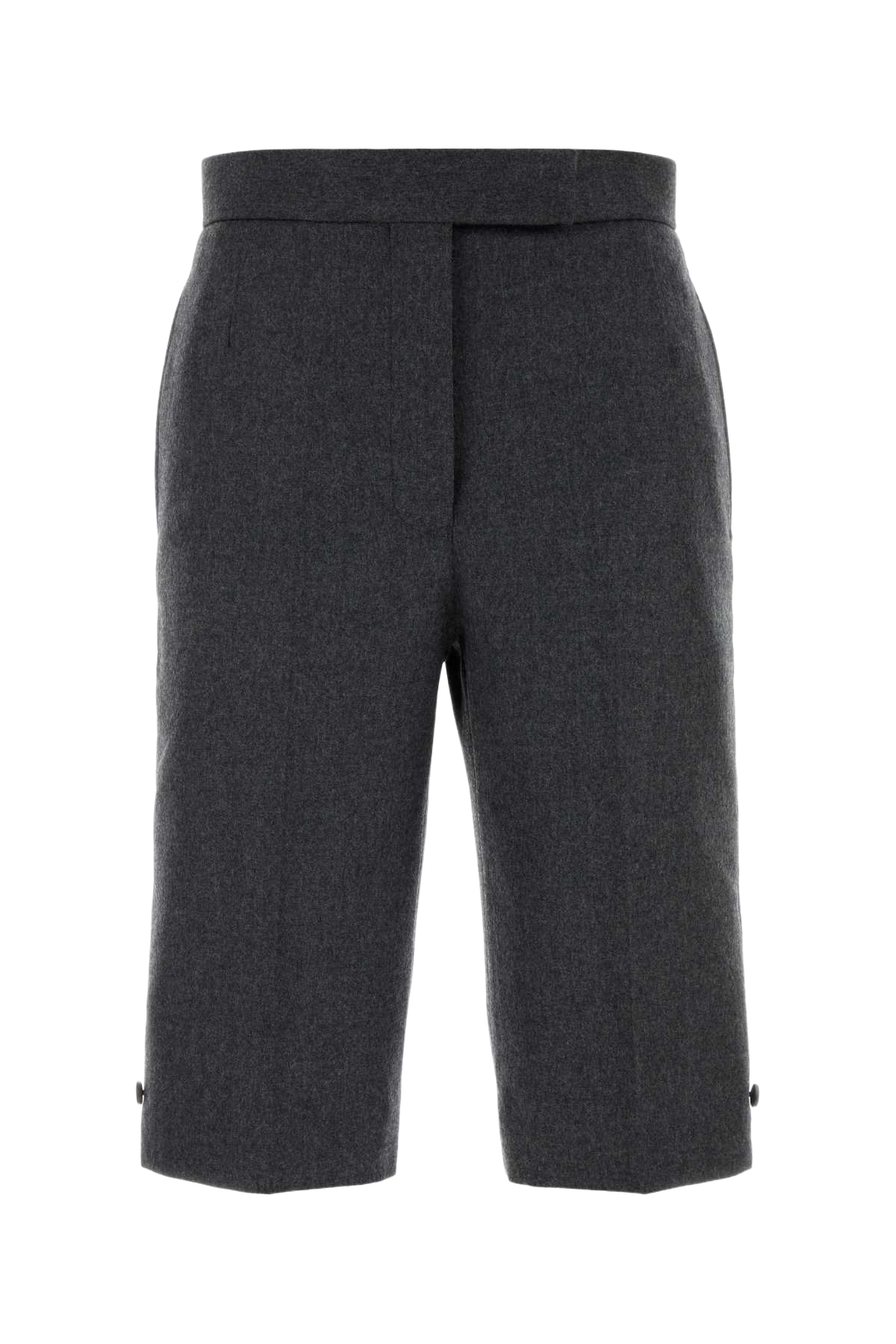 Graphite Wool Bermuda Shorts Darkgrey Exterior