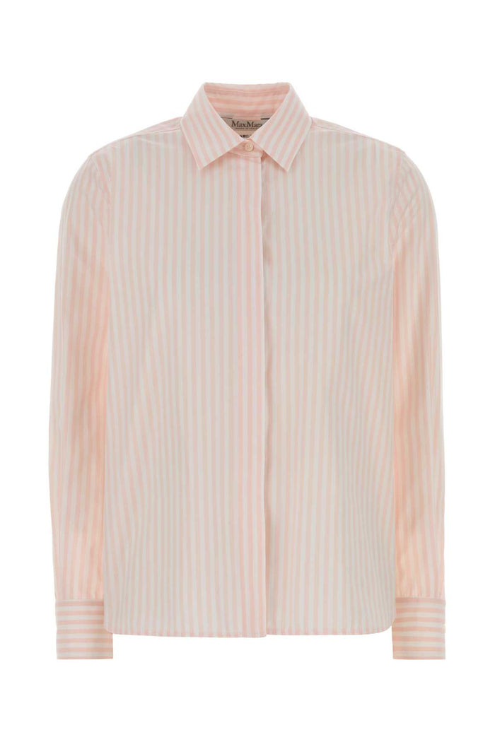 Printed Poplin Accenni Shirt Riga Rosa Exterior: Cotton Camicie