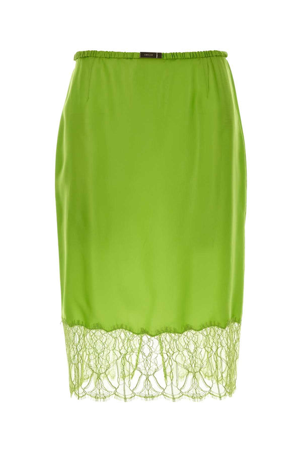 Gucci 50% Cupro skirt in green