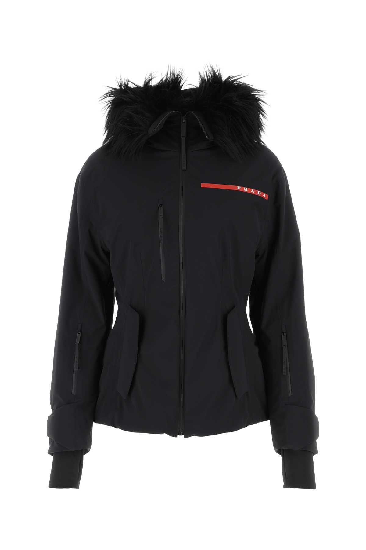Black Re-Nylon Ski Jacket Nero Giubbini