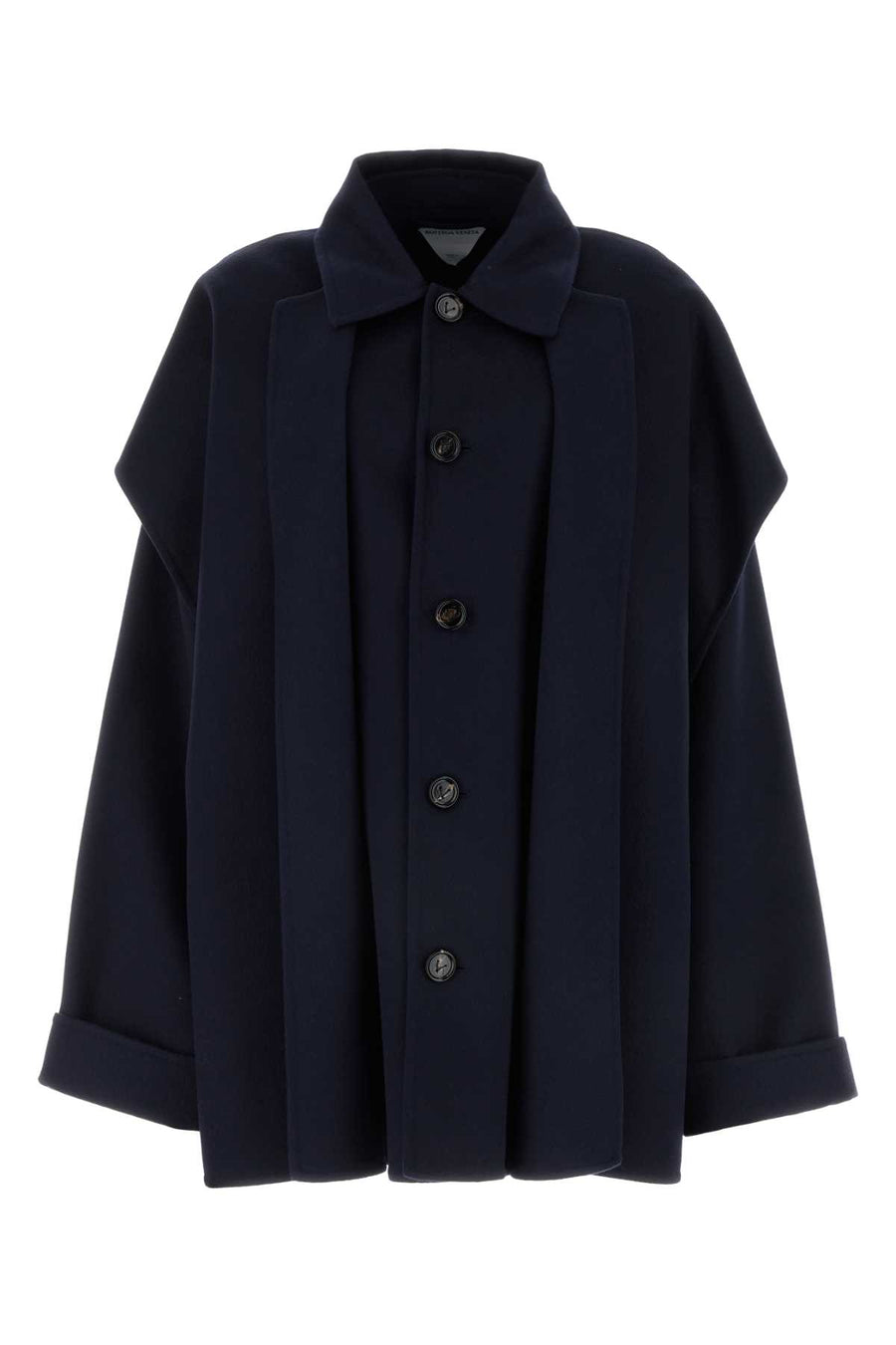 Bottega Veneta 80% Wool coat in navy