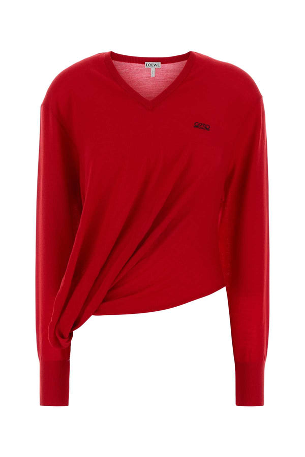 Loewe 99% Wool sweater in red