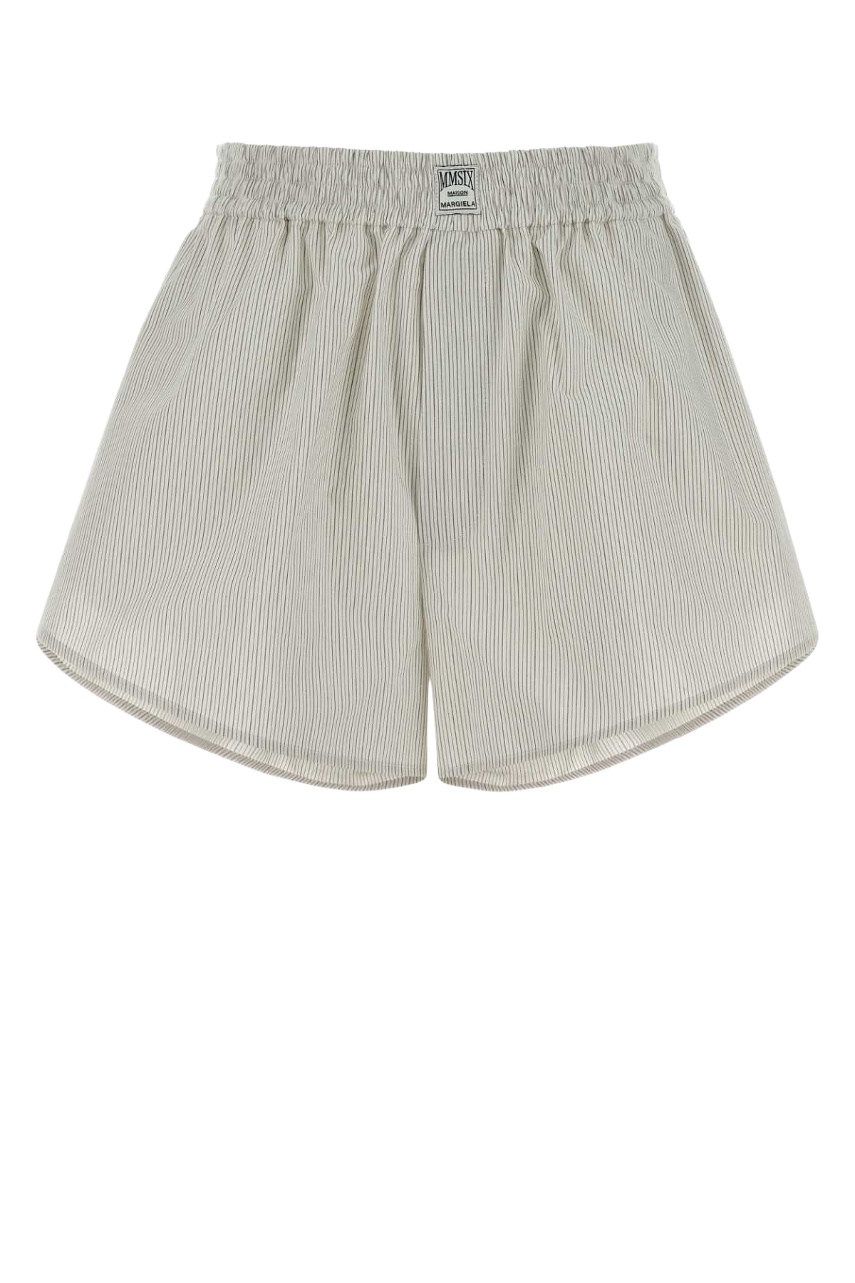Embroidered Cotton Shorts Offwhitegrey Cotone