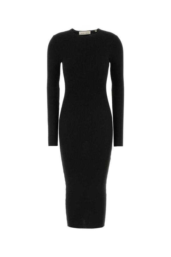 Fear Of God Essential Long 88% Polyester dress in black