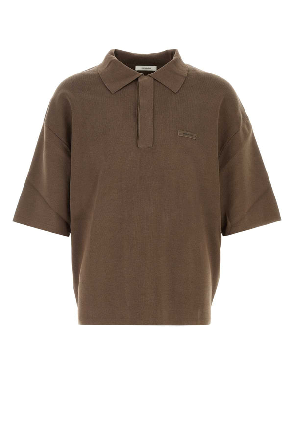 Entire Studios Club 100% Cotton polo in brown