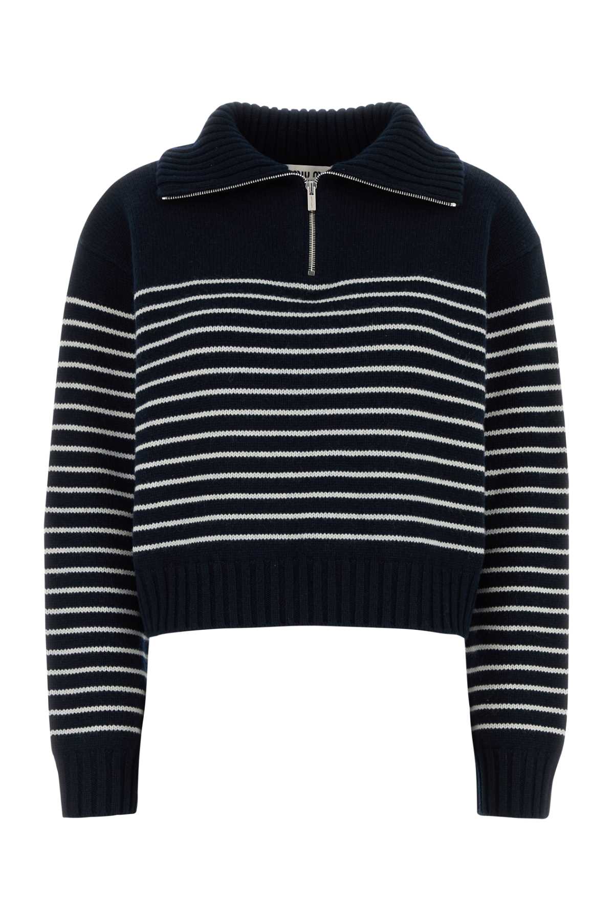 Embroidered Cashmere Sweater Blubianco Maglieria