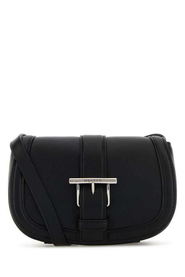 Alexander McQueen Satchel Leather mini bag in black