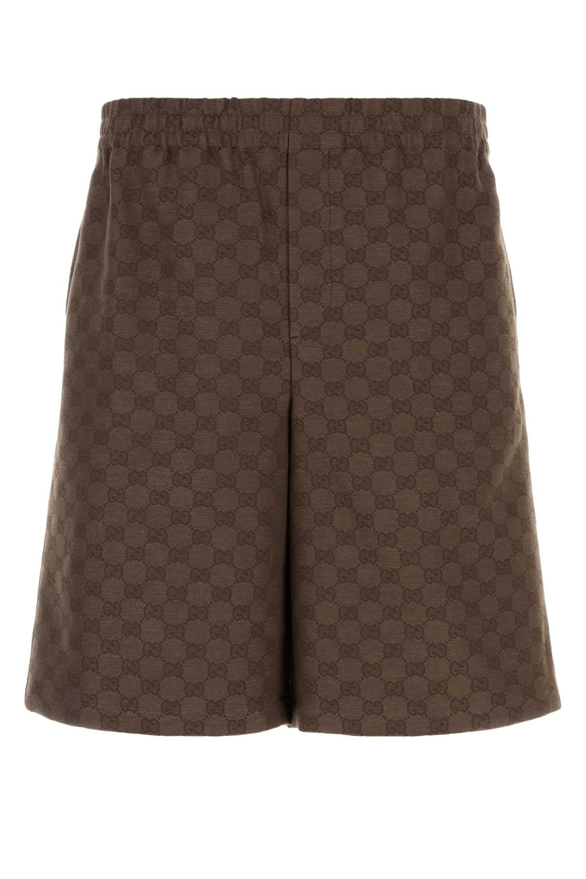 Licoricebrown Exterior: Linen Polyester Pantaloni