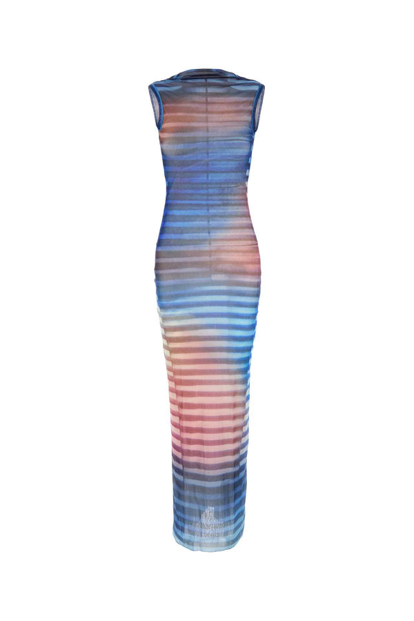 Jean Paul Gaultier High Exterior: 100% Nylon dress in multicolor
