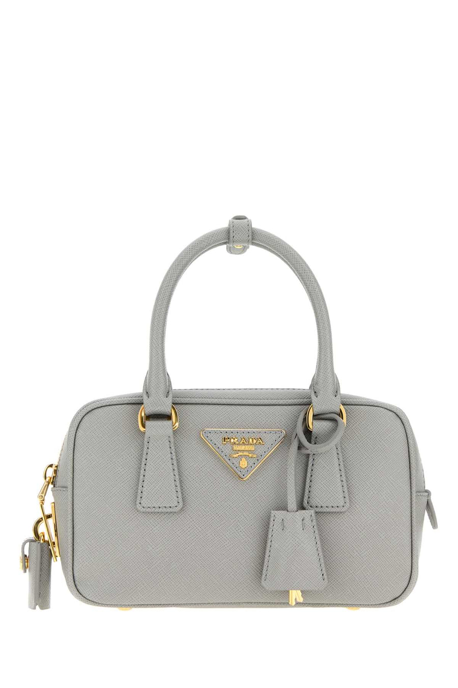 Prada Exterior: 100% Leather shoulder bag in gray
