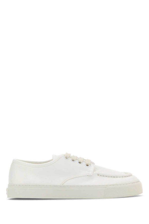 Prada Exterior: 100% Fabric sneaker in white