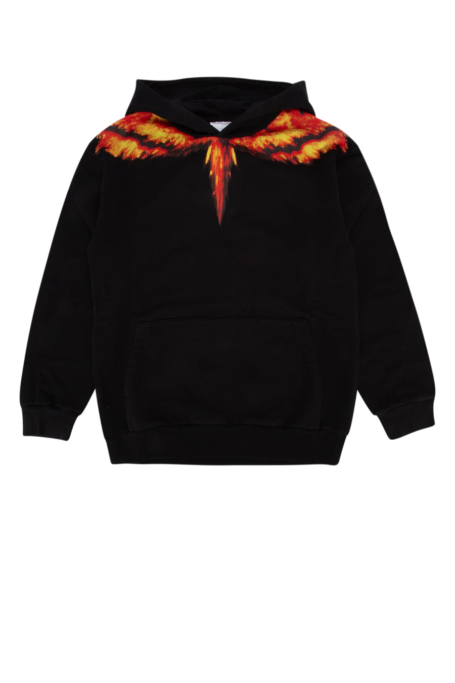 Marcelo Burlon Kids Wings 100% Cotton (fabric) hoodie in black