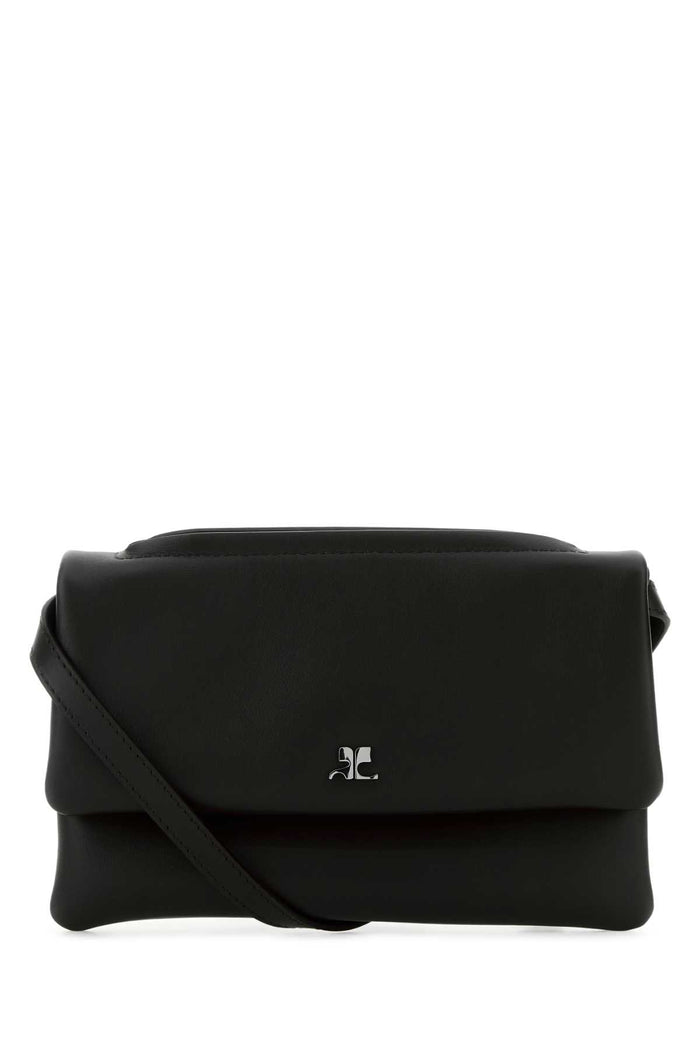 Black Leather Shoulder Bag Borse A Tracolla