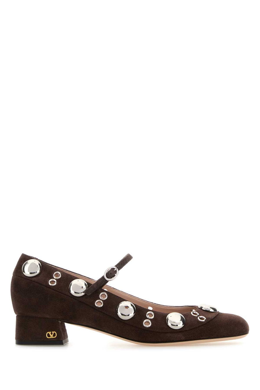 Valentino Garavani Valentino Exterior: 100% Suede; Interior: 100% Leather; Sole: Leather ballet flat in brown