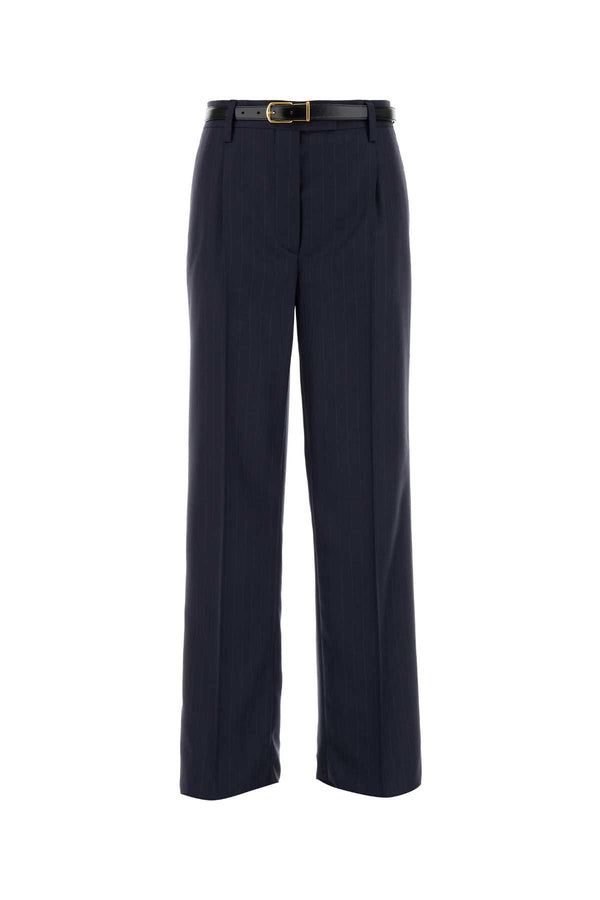 Prada 100% Wool trousers in navy