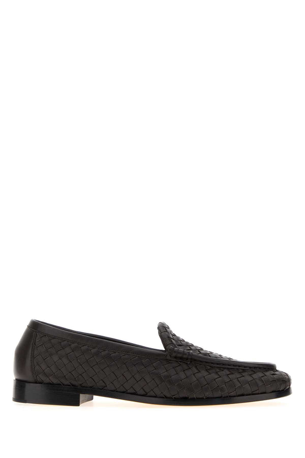 Bottega Veneta Buckle Exterior: 100% Lamb; Interior: 100% Lamb; Sole: Rubber and leather flat in brown