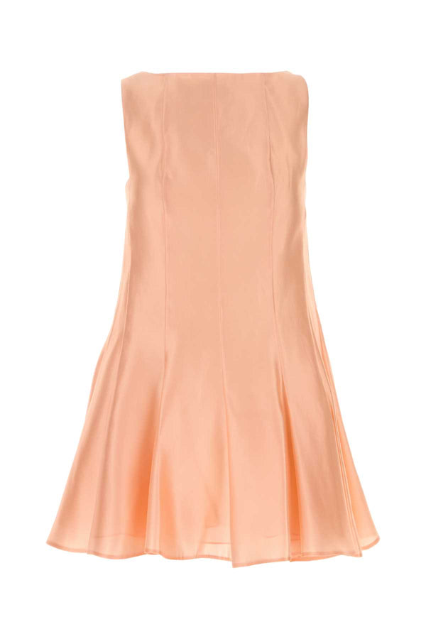 Khaite Dress Exterior: 55% Viscose 45% Silk; Lining: 100% Silk dress in peach