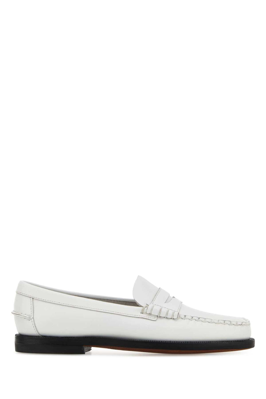Sebago Pigment Exterior: 100% Leather loafer in white