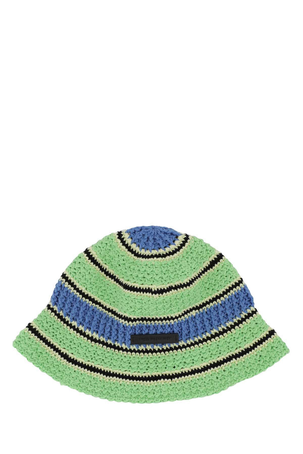 Stella McCartney CAPPELLO 100% Cotton bucket hat in green