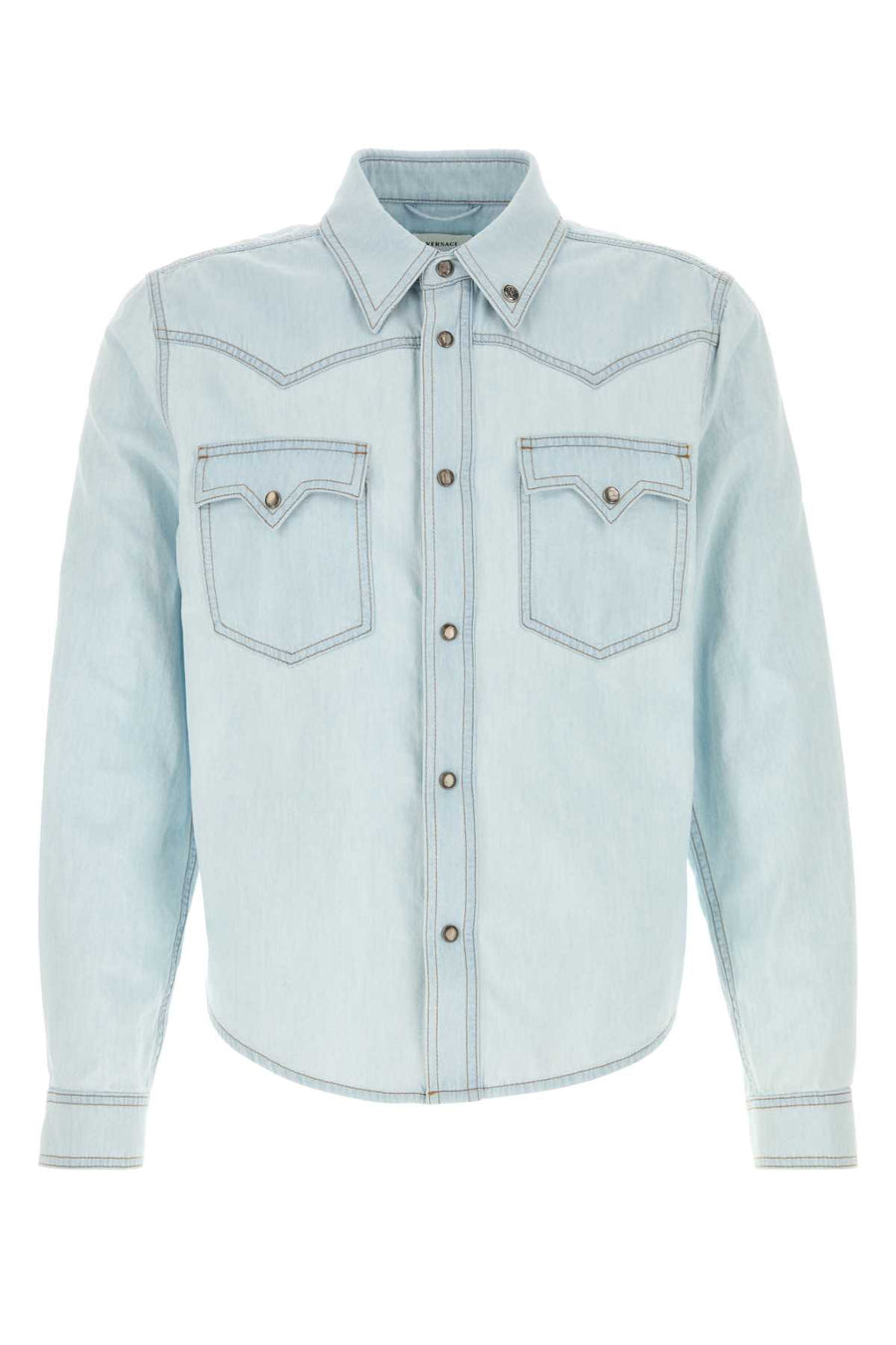 Denim Shirt Bleach Exterior: Cotton Camicie