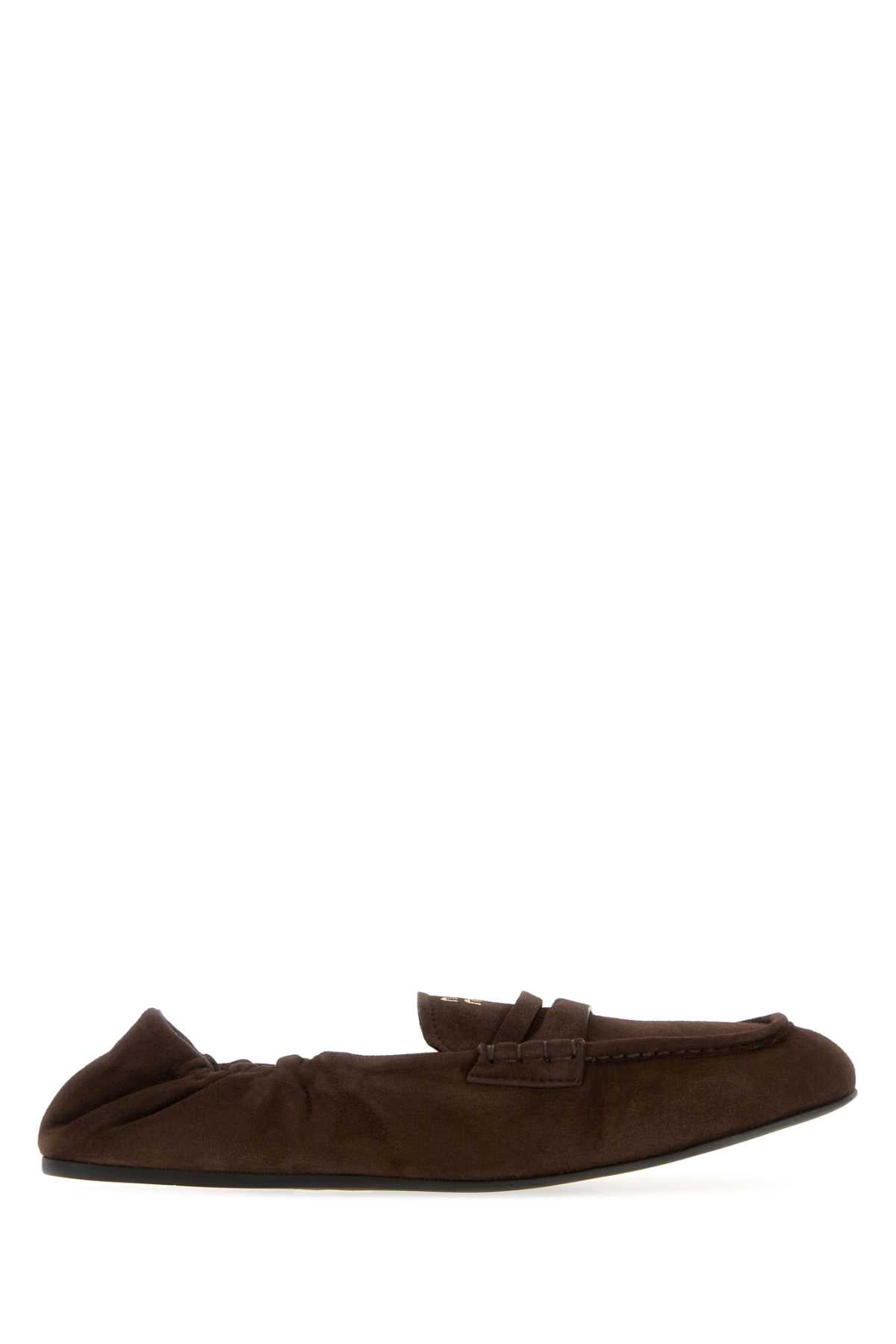 Miu Miu Women's Mocassini Loafer — Brown