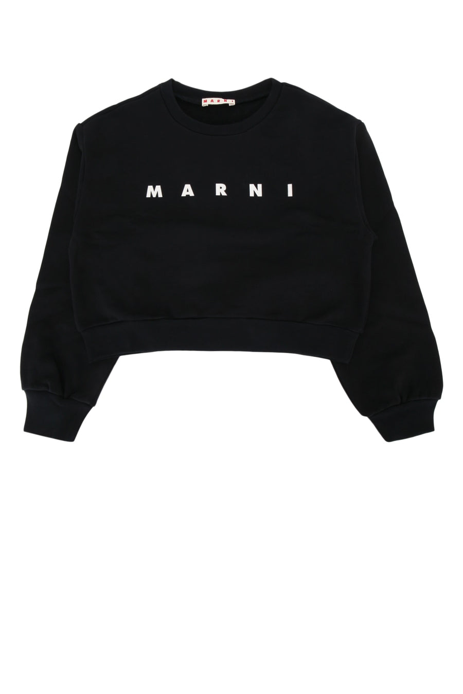 Marni Kids 100% cotton sweatshirt in black