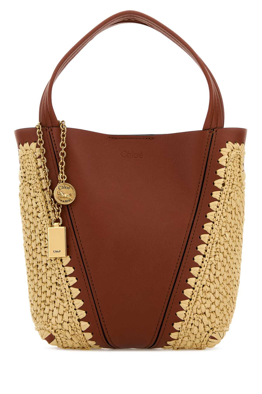 Chloé Chloé 100% viscose (main material bucket bag in brown