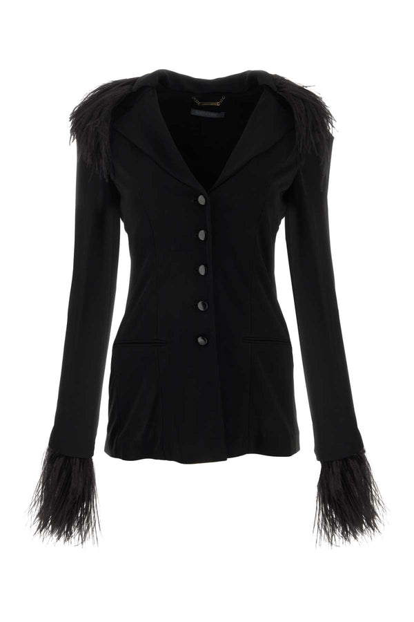 Alberta Ferretti 100% Viscose blazer in black