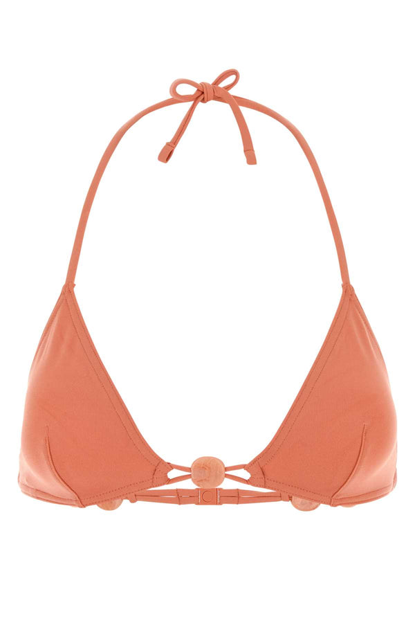 Eres 84% Nylon bikini top in pink