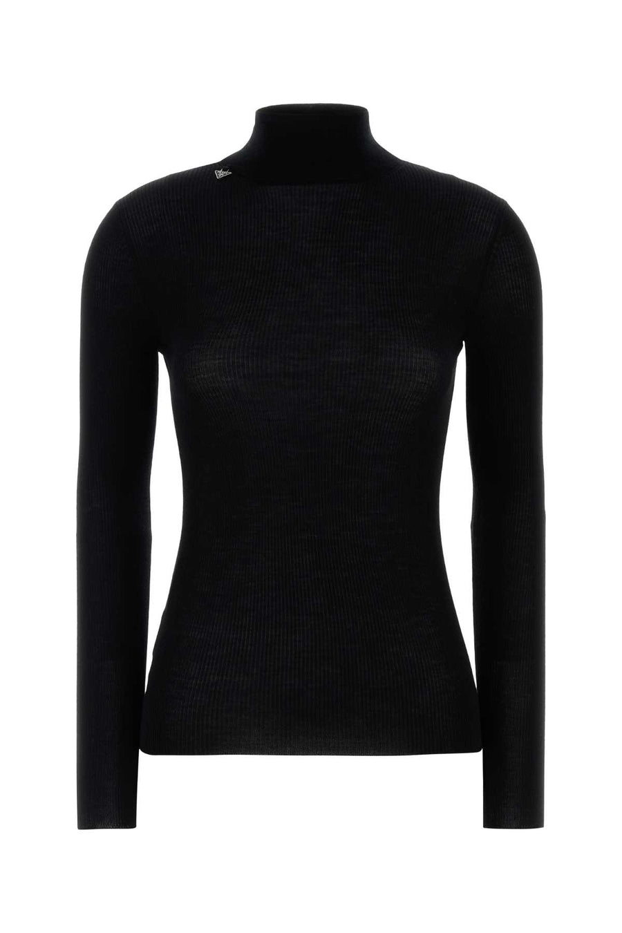 Prada 100% Virgin wool sweater in black