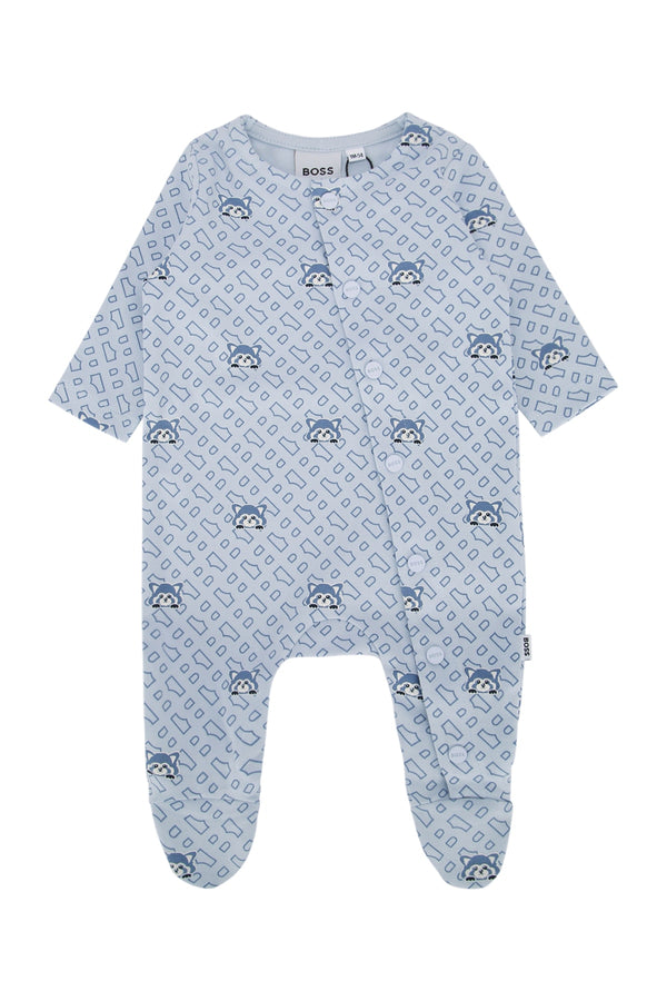 Boss Kids Underwear 100% Cotton; Trimming: 95% Cotton bodysuit in blue