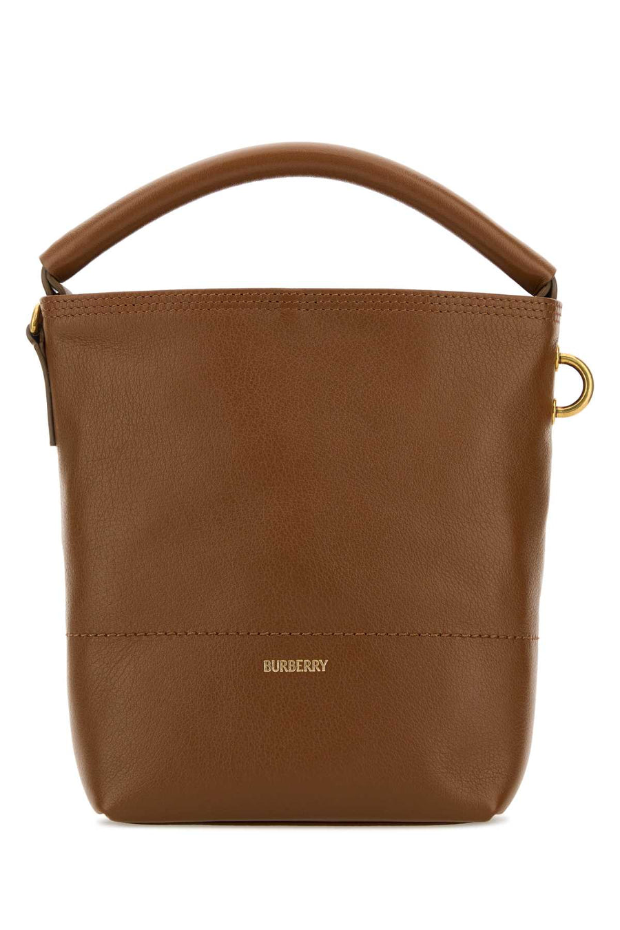 Burberry Clip Exterior: 100% Calf. Lining: 51% Cotton bucket bag in brown