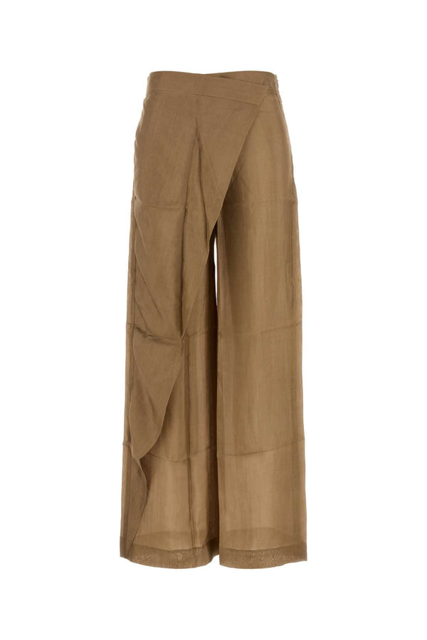 The Rose Ibiza Exterior: 100% Silk trousers in beige