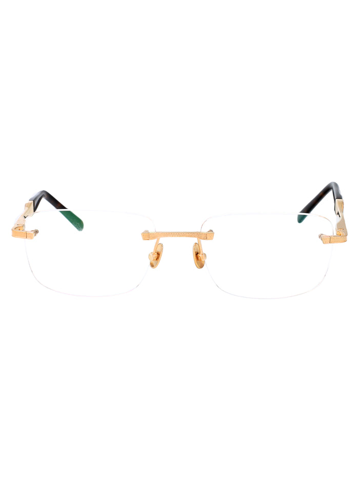 The Conquest I Champagne Gold Plated Titanium Optical