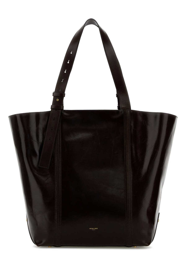 Golden Goose Deluxe Brand Shiny Cow leather 100% tote bag in brown