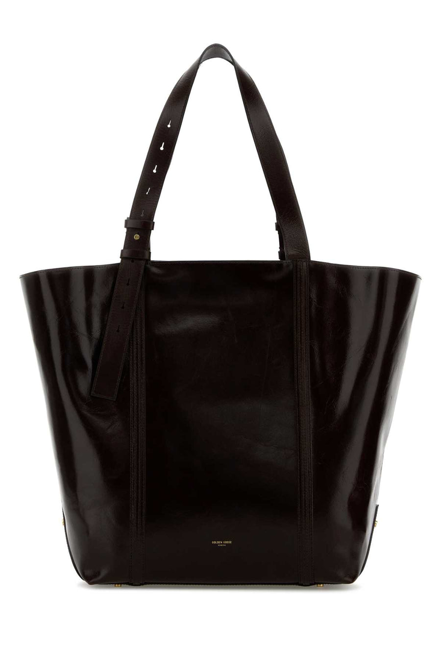 Golden Goose Deluxe Brand Shiny Cow leather 100% tote bag in brown