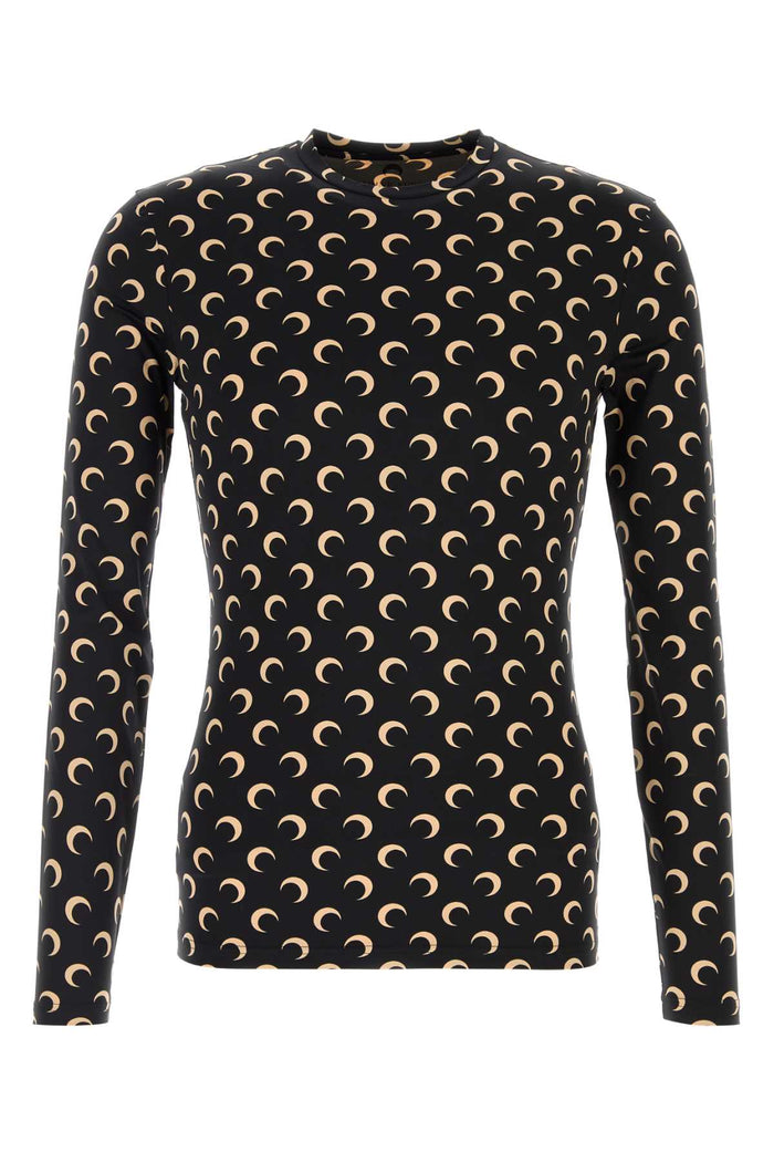 Printed Jersey T-Shirt Inversetan Exterior. Nylon Elastane Maglie