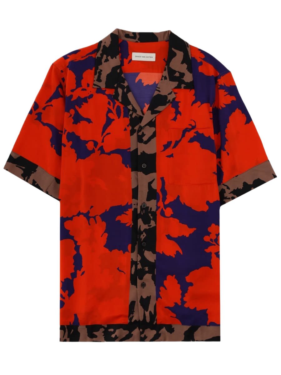 Carlton Shirt Red Viscose