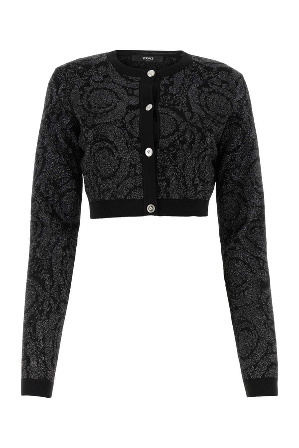 Versace 84% Viscose cardigan in black