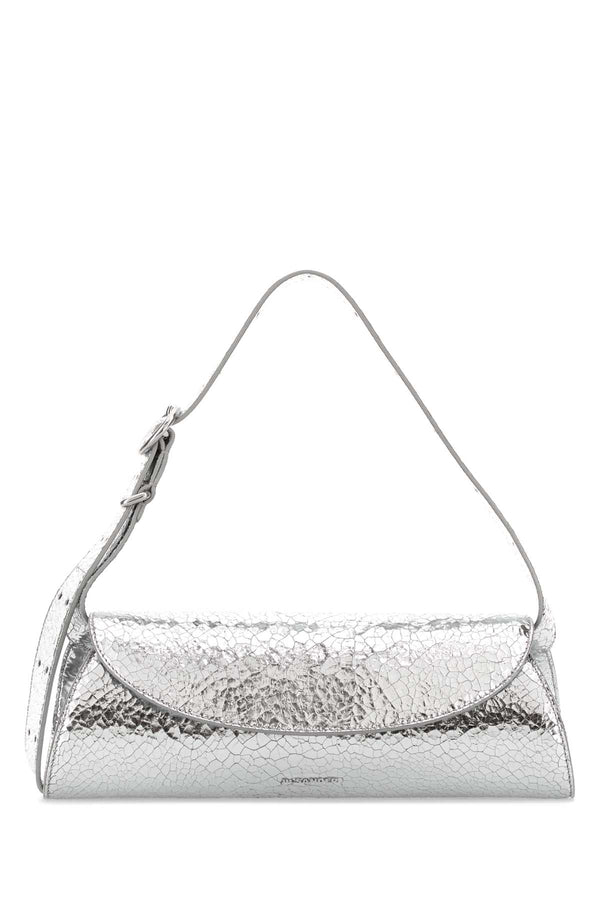 Jil Sander 100% Sheepskin leather; lining: 100% sheepskin leather shoulder bag in silver