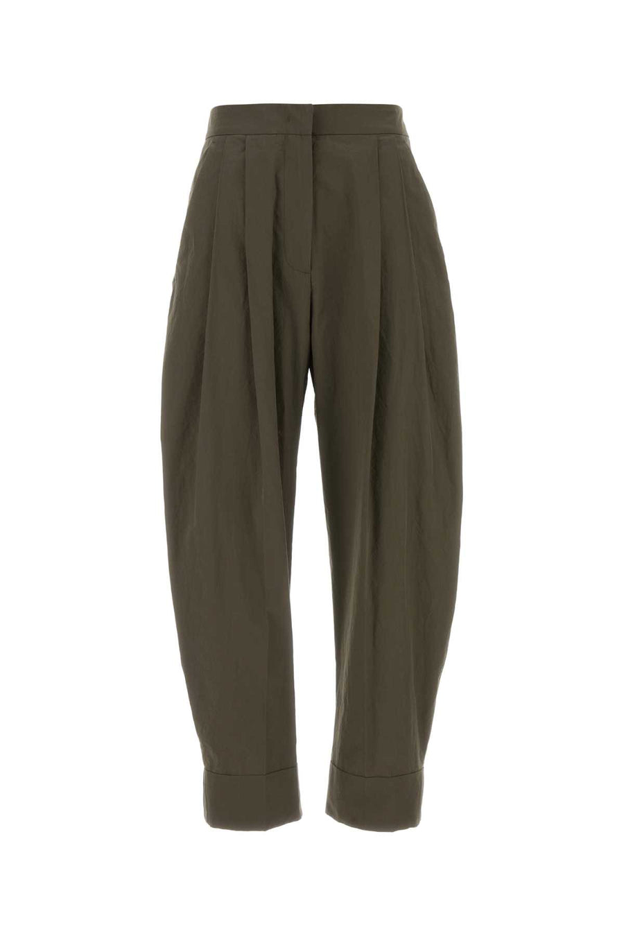 Pt Torino 100% Cotton trousers in green