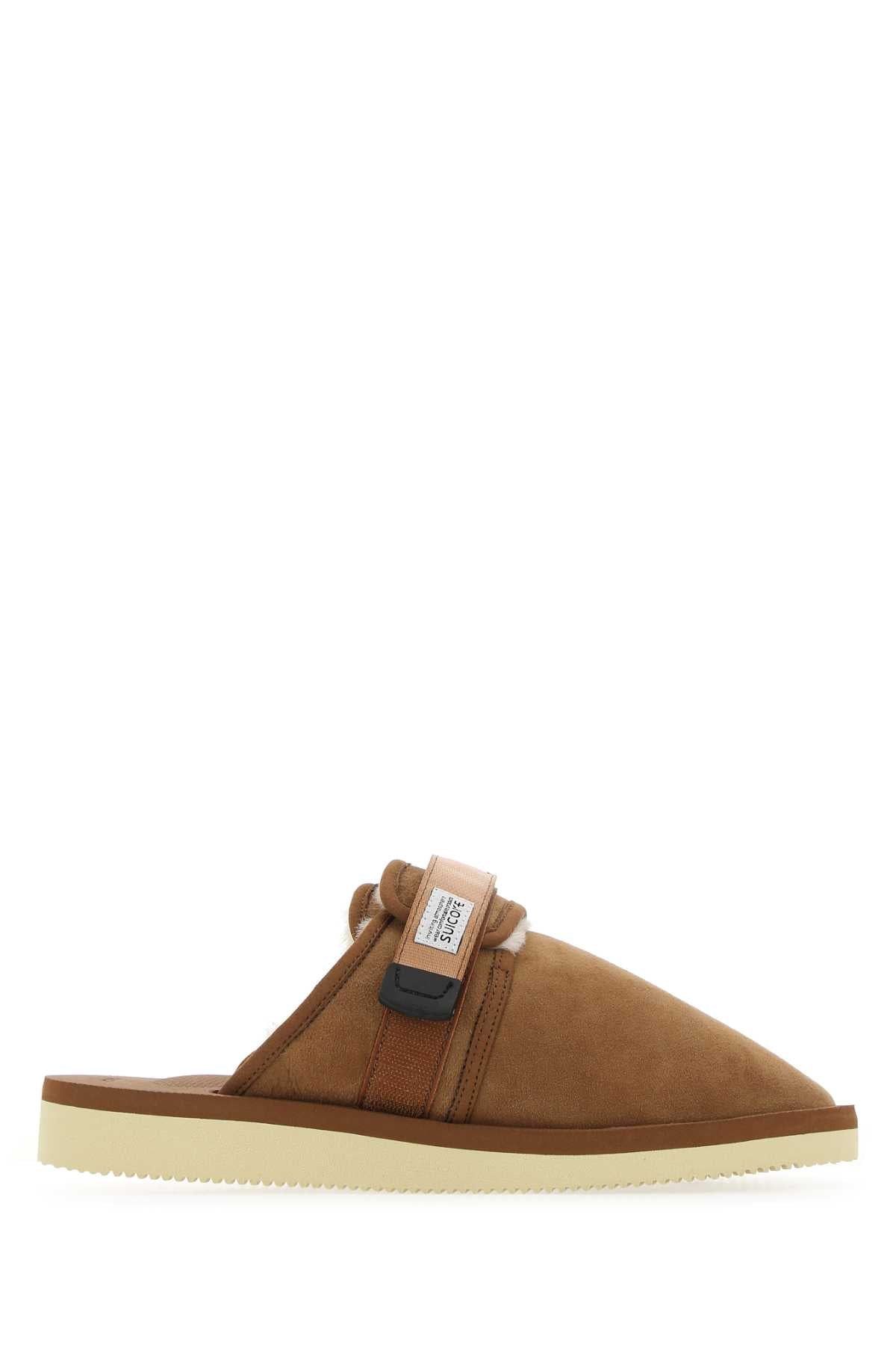 Biscuit Suede Zavo Slippers Brown