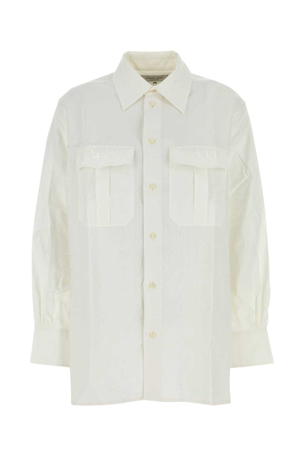 Marine Serre Household 100% Cotton shirt in white