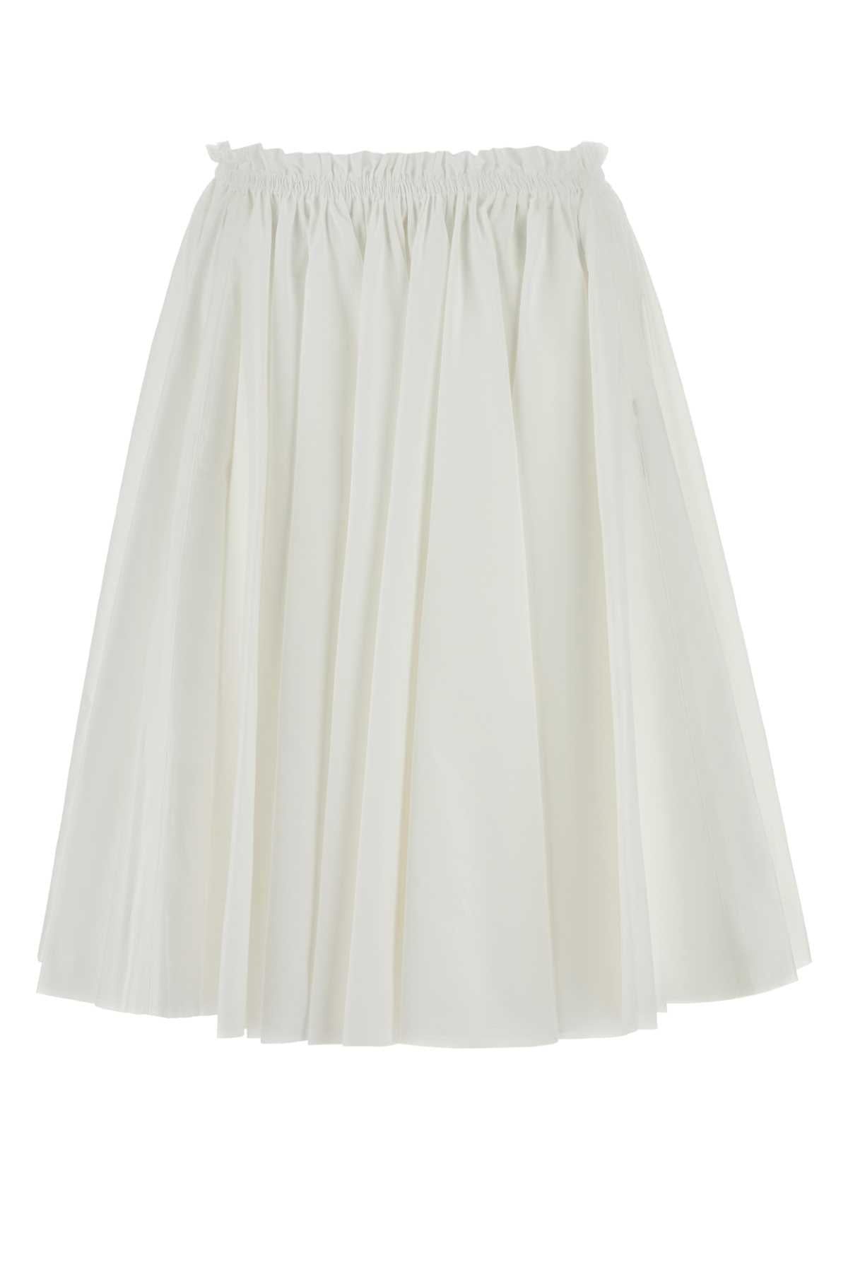 Blanc Exterior: Cotton Gonne