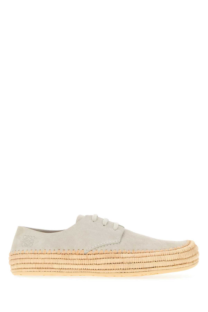 Light Grey Suede Rio Lace-Up Shoes Lightgrey Scarpe Stringate