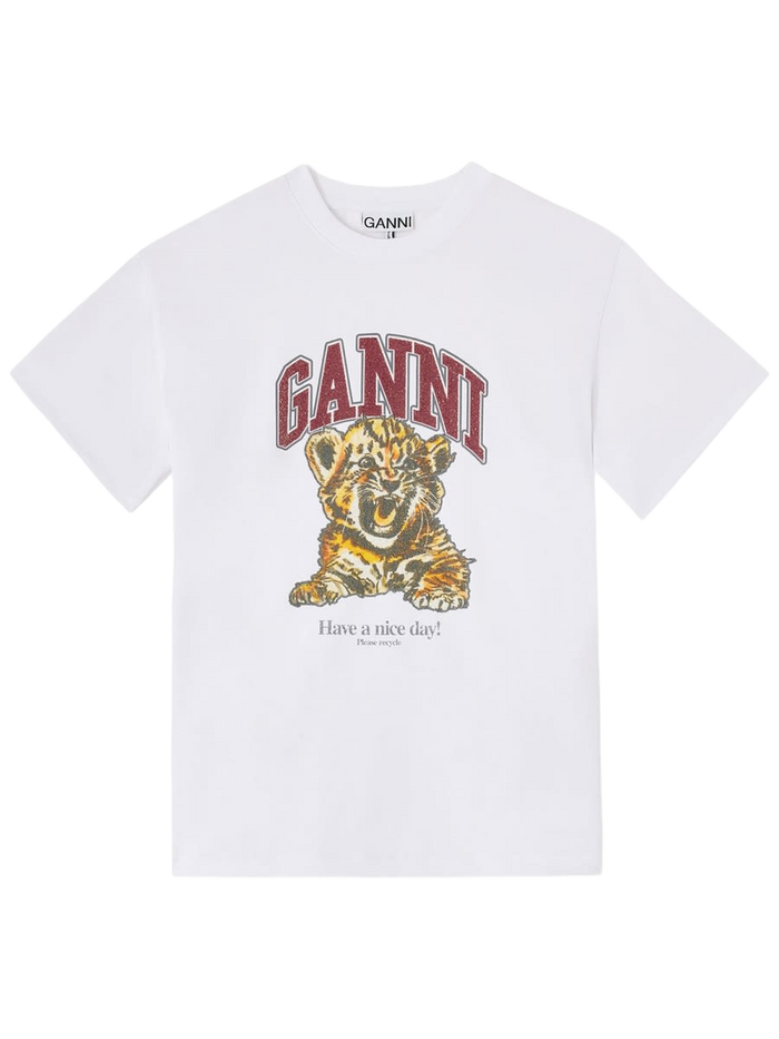 T-Shirt With Logo White Organic Cotton T-shirts