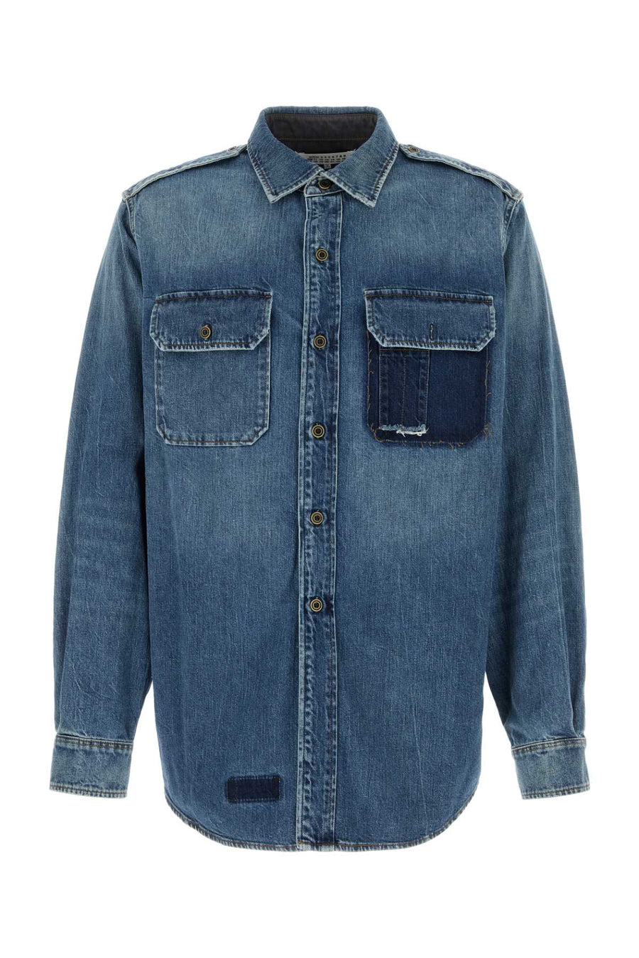Maison Margiela Shirt 100% Cotton (main fabric); 65% Polyester 35% Cotton (lining) shirt in blue
