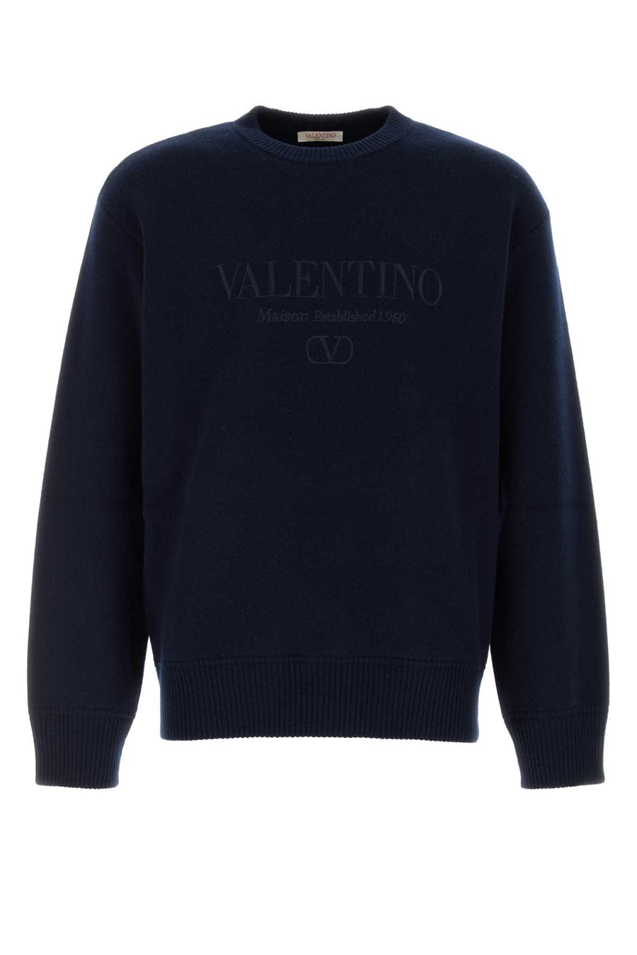Valentino Garavani 100% Virgin wool sweater in navy