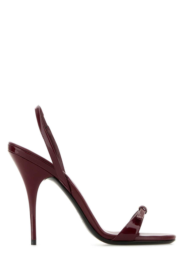 Miu Miu 100% Vitello heel sandal in purple